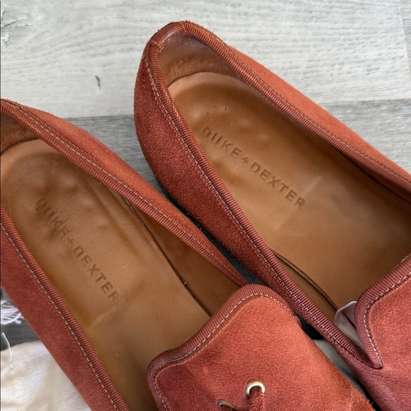Men's terracotta Suede Loafers - Picture 4 of 10